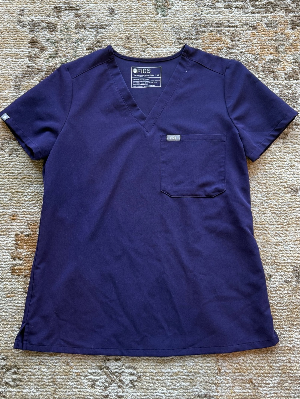 FIGS Purple Jam scrub top - XS